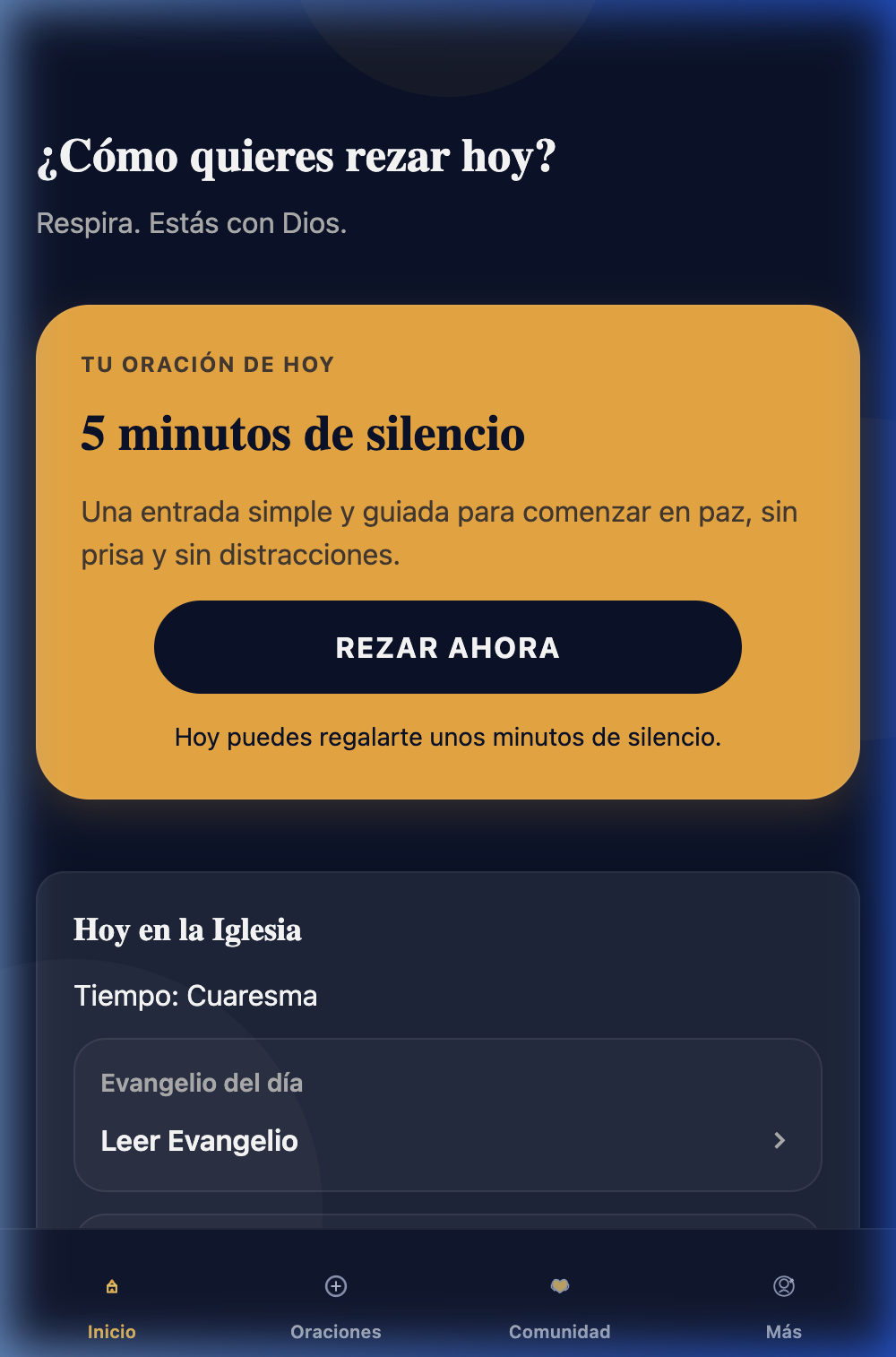 Plan diario en la app Jessya